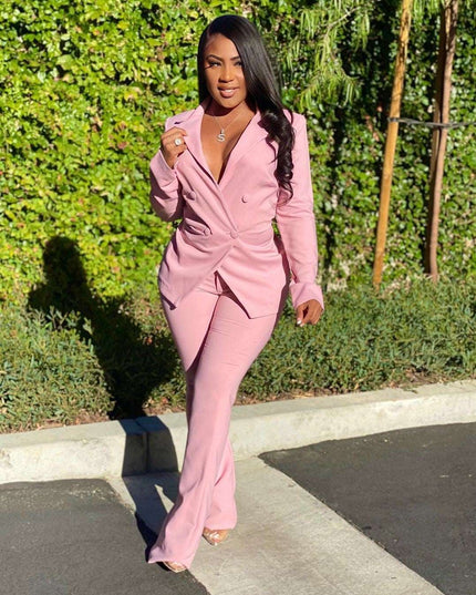 Fashion Casual Solid Color Suit - Here 4 you