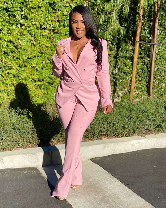 Fashion Casual Solid Color Suit - Here 4 you