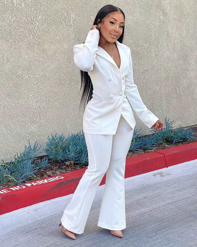Fashion Casual Solid Color Suit - Here 4 you