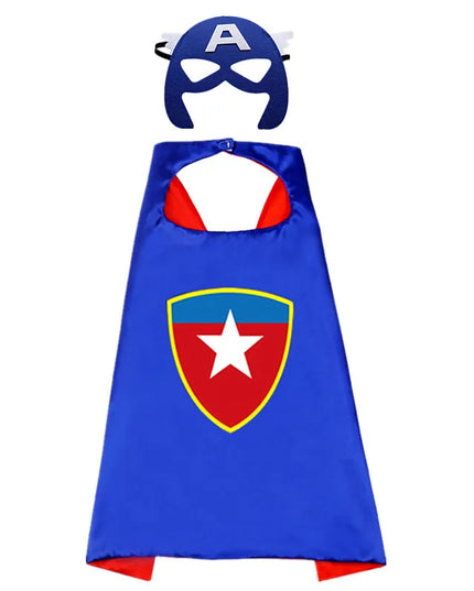 Halloween Superhero Cape & Mask Costume Set™