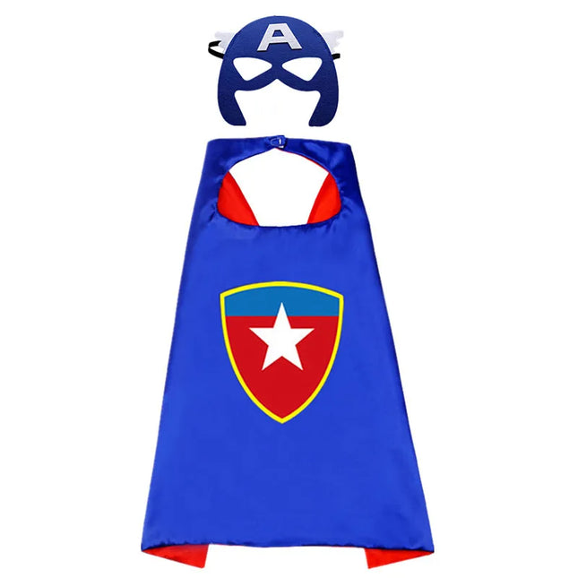 Halloween Superhero Cape & Mask Costume Set™