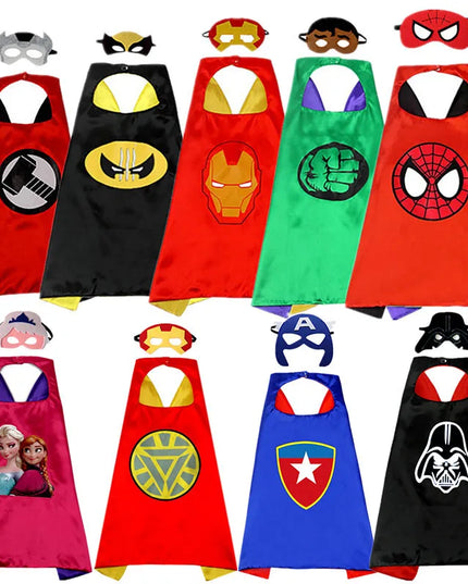 Halloween Superhero Cape & Mask Costume Set™