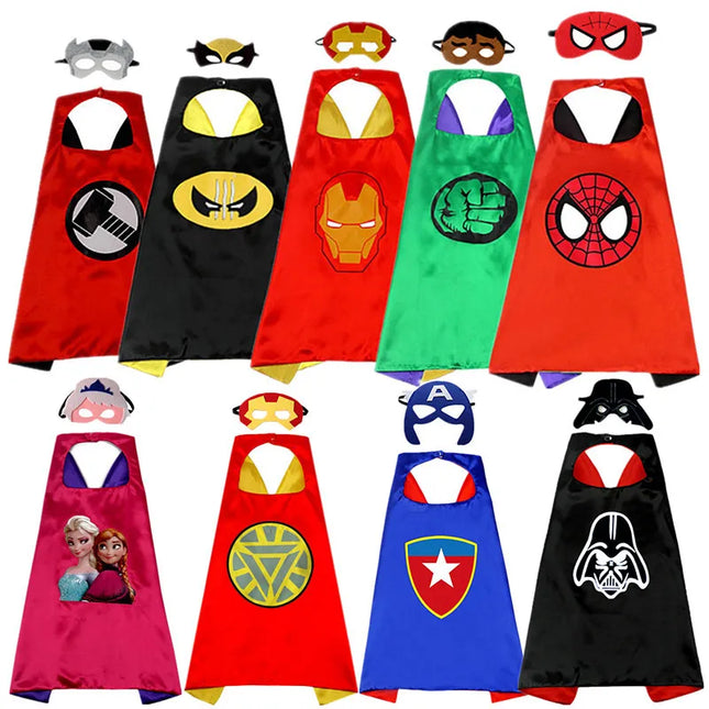 Halloween Superhero Cape & Mask Costume Set™