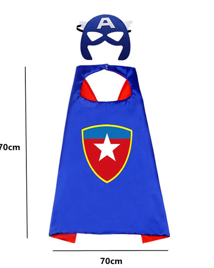 Halloween Superhero Cape & Mask Costume Set™