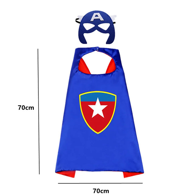Halloween Superhero Cape & Mask Costume Set™