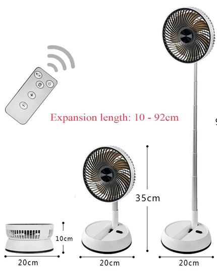 6000mAh Portable Folding Rechargeable Fan™