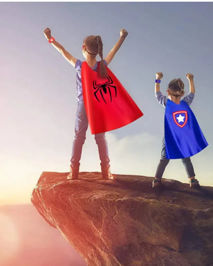 Halloween Superhero Cape & Mask Costume Set™