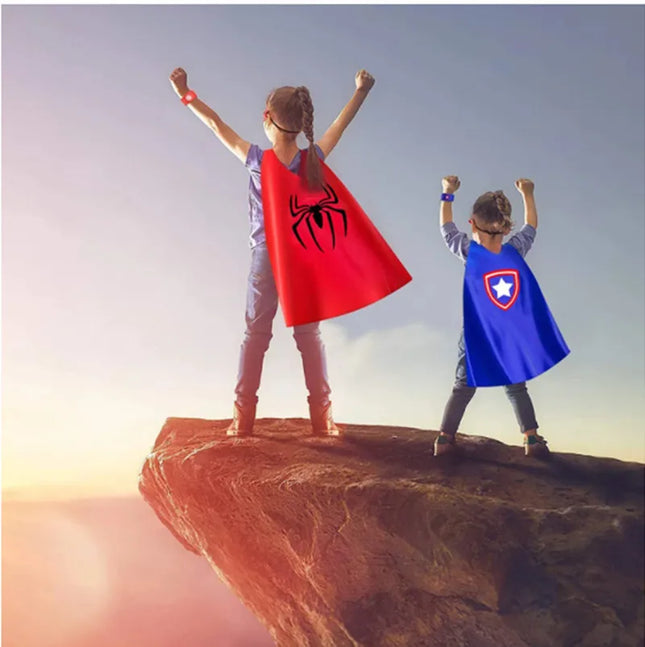 Halloween Superhero Cape & Mask Costume Set™
