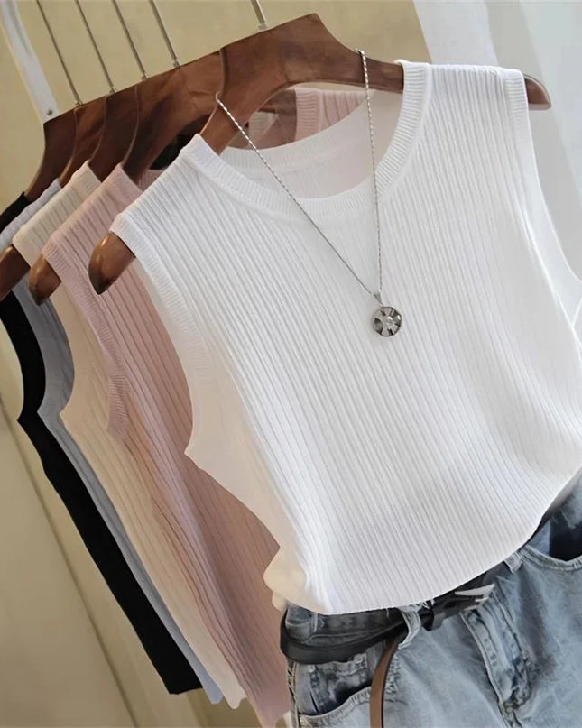 Summer Knitted Sleeveless Blouse™