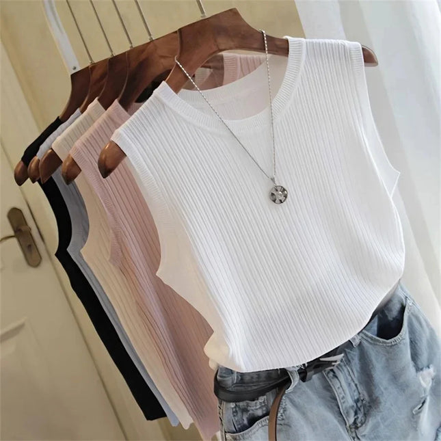 Summer Knitted Sleeveless Blouse™