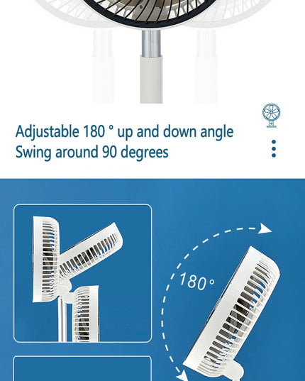 6000mAh Portable Folding Rechargeable Fan™