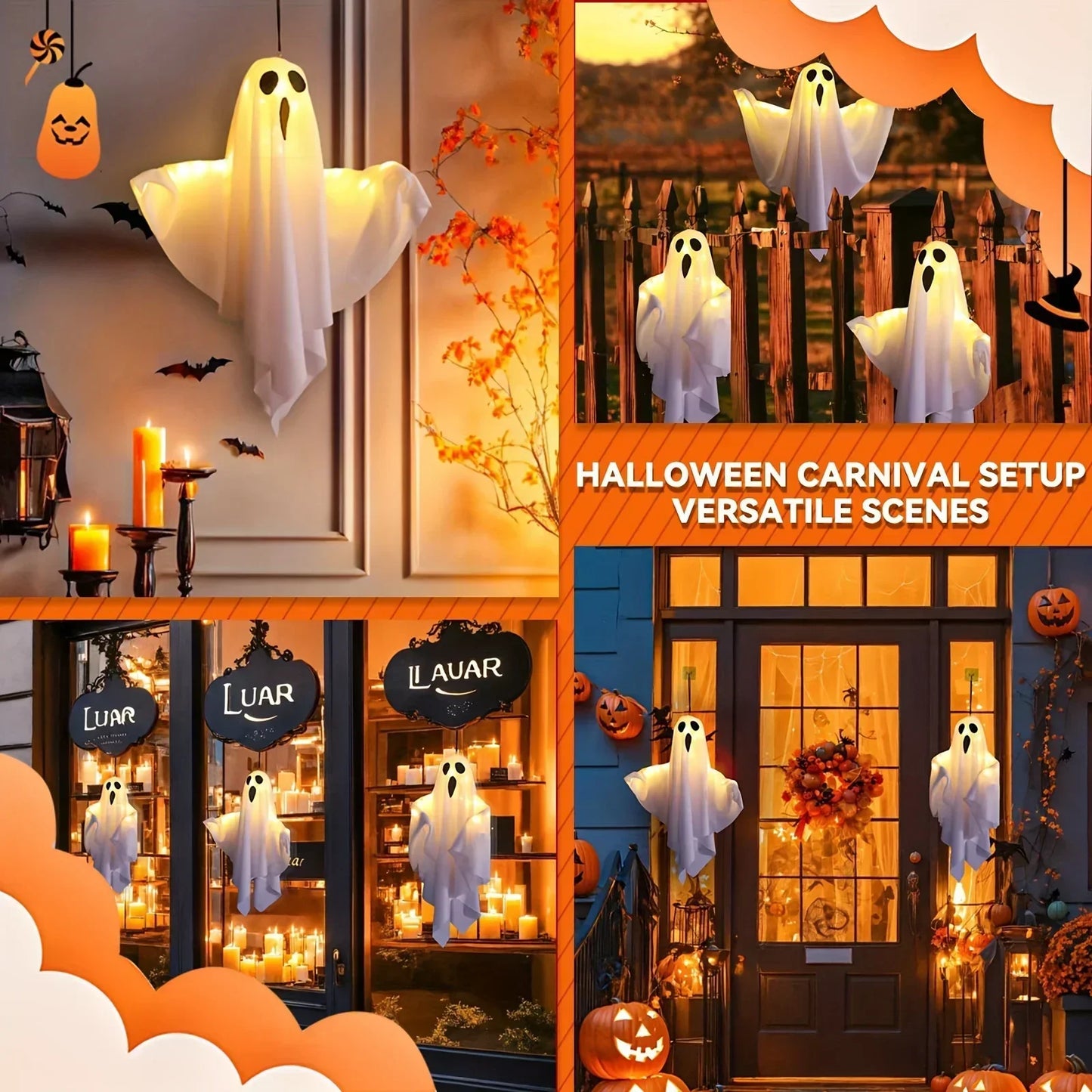 LED Flying Ghosts Halloween Decorations™