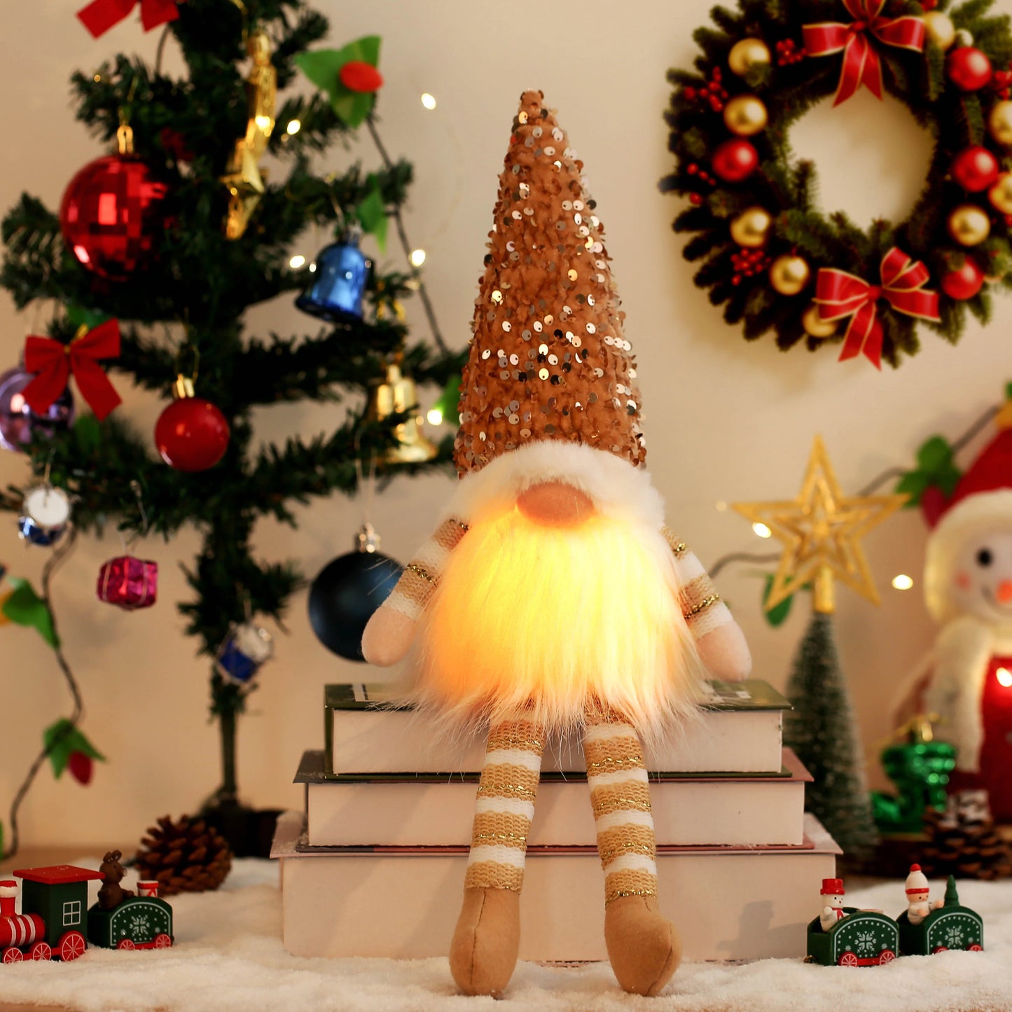 Light-Up Christmas Gnome Decoration™