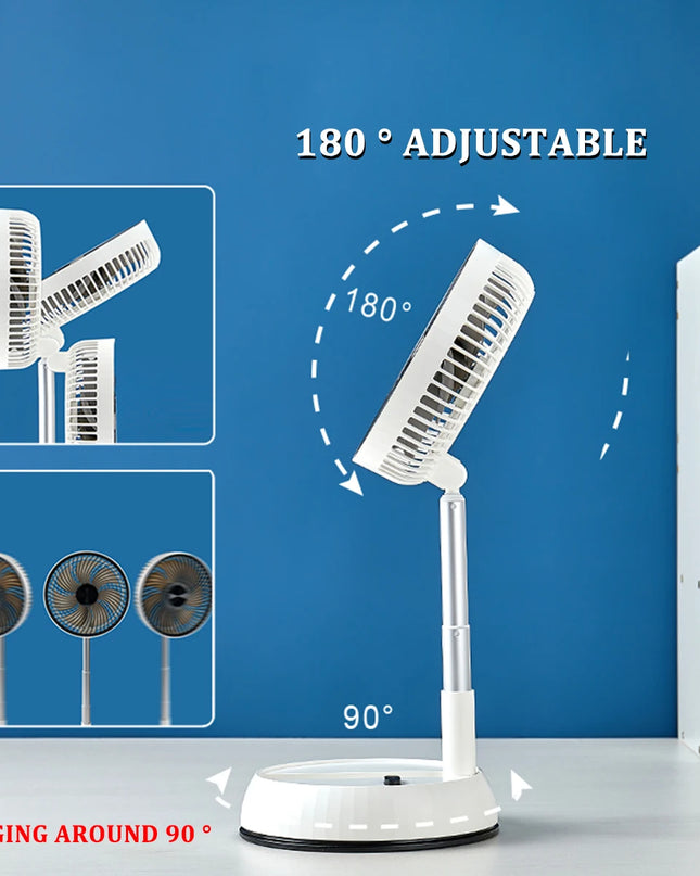 6000mAh Portable Folding Rechargeable Fan™