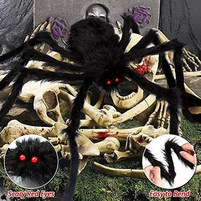 1/3pcs Giant Black Spider Halloween Decorations™