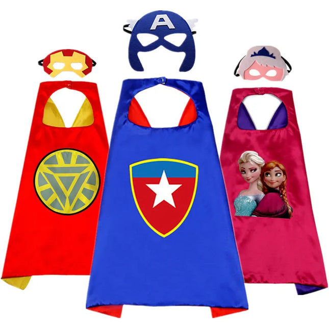 Halloween Superhero Cape & Mask Costume Set™