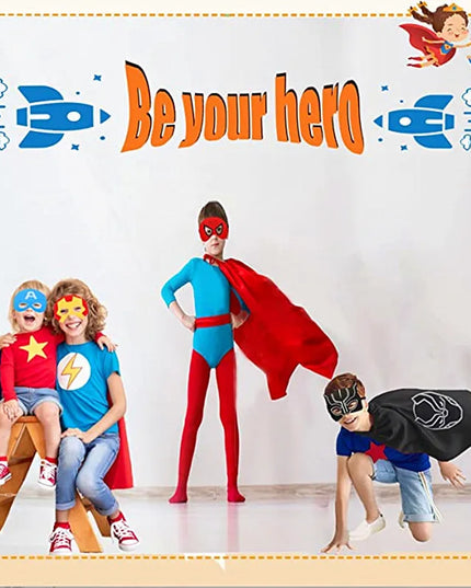 Halloween Superhero Cape & Mask Costume Set™