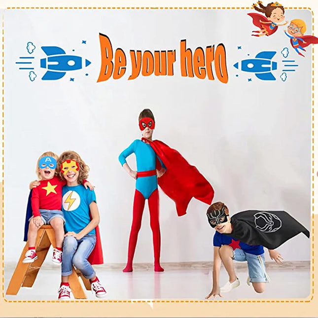 Halloween Superhero Cape & Mask Costume Set™