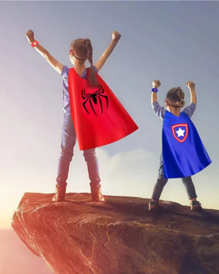 Halloween Superhero Cape & Mask Costume Set™