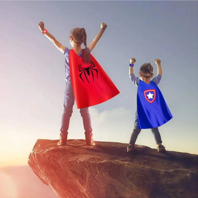 Halloween Superhero Cape & Mask Costume Set™