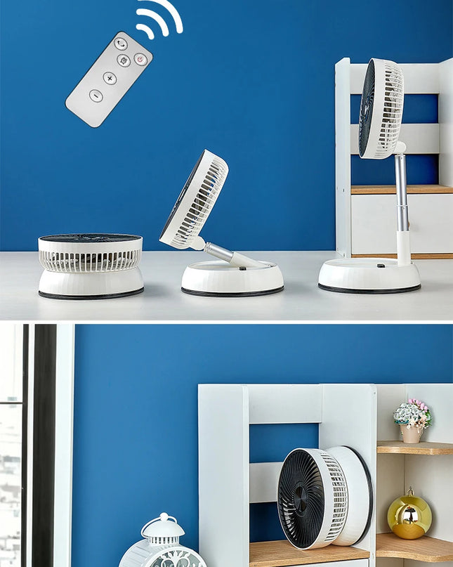 6000mAh Portable Folding Rechargeable Fan™