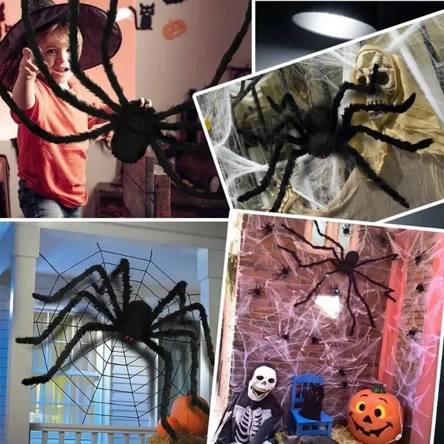1/3pcs Giant Black Spider Halloween Decorations™