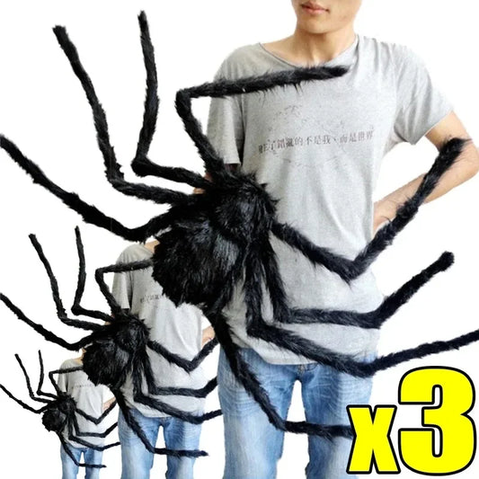 1/3pcs Giant Black Spider Halloween Decorations™
