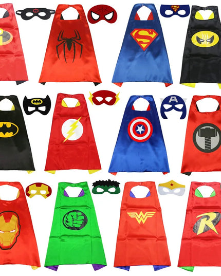 Halloween Superhero Cape & Mask Costume Set™