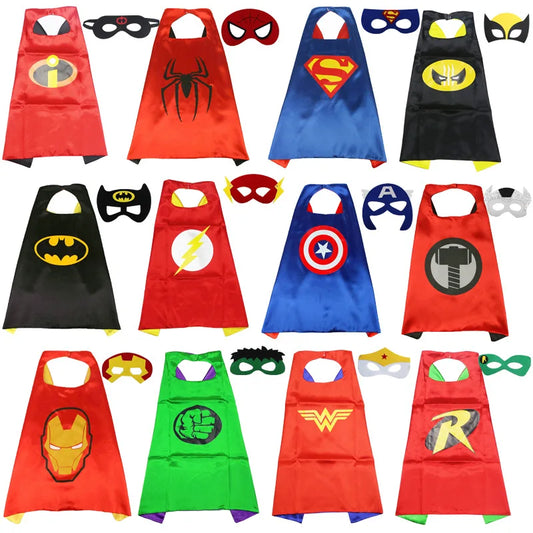 Halloween Superhero Cape & Mask Costume Set™