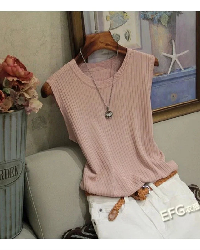 Summer Knitted Sleeveless Blouse™