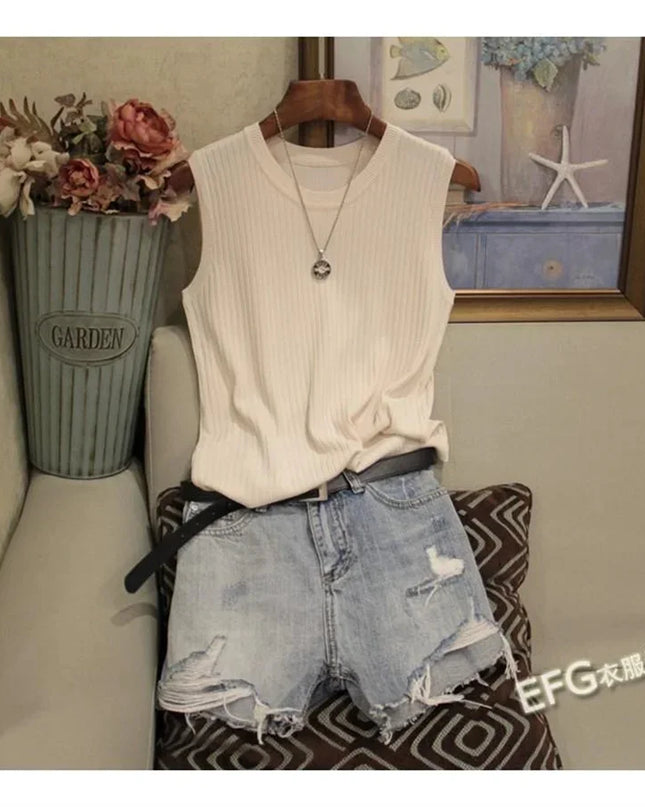 Summer Knitted Sleeveless Blouse™