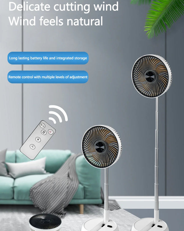 6000mAh Portable Folding Rechargeable Fan™
