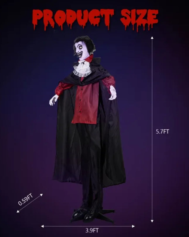 5.7ft Vampire Outdoor Halloween Decorations