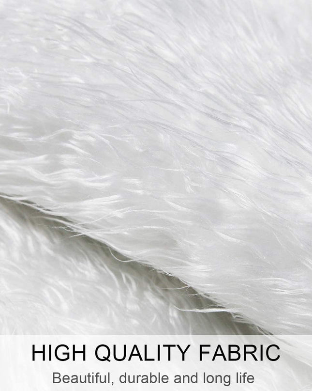 White Christmas Tree Skirt Plush Faux Fur Xmas Tree Merry Christmas Tree Decorations Navidad Home Decor