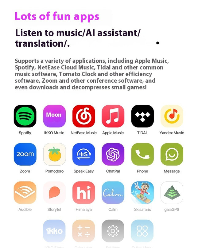 Intelligent AI Bluetooth-compatible Earphone Noise Reduction Real-time Translation