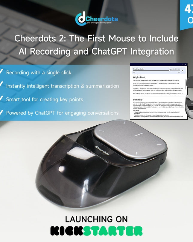 Smart Split Air Mouse Wireless Charging