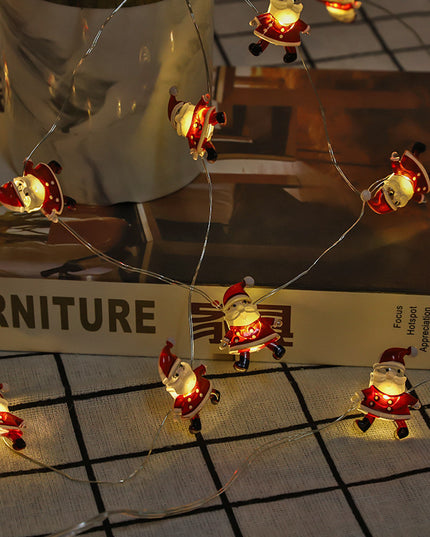 Christmas Decoration Light LED String Lights Santa Claus Snowflakes Pumpkin Lantern Ghost Halloween Christmas For Home Decor