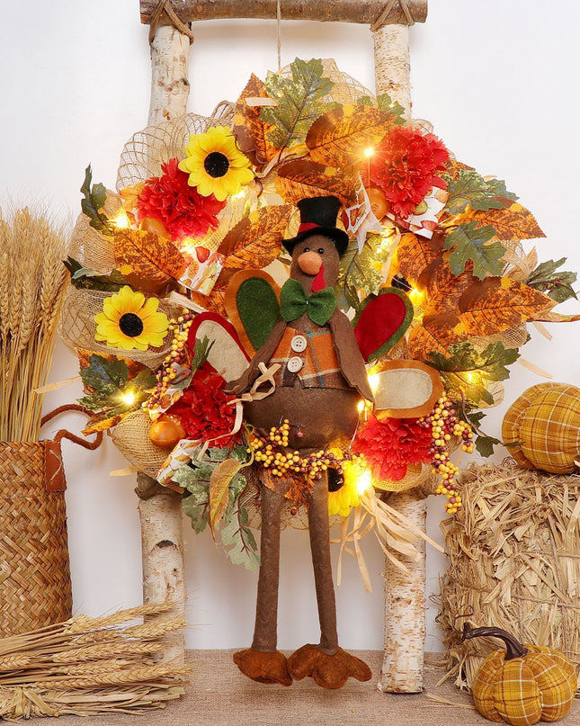 Thanksgiving Decor Luminous Wreath