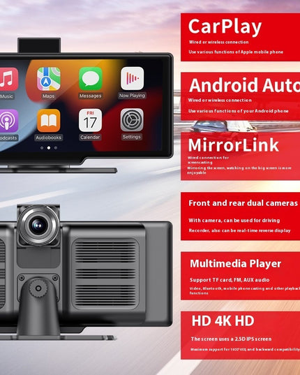 1026-inch Wireless Carplay Recorder Multimedia Car