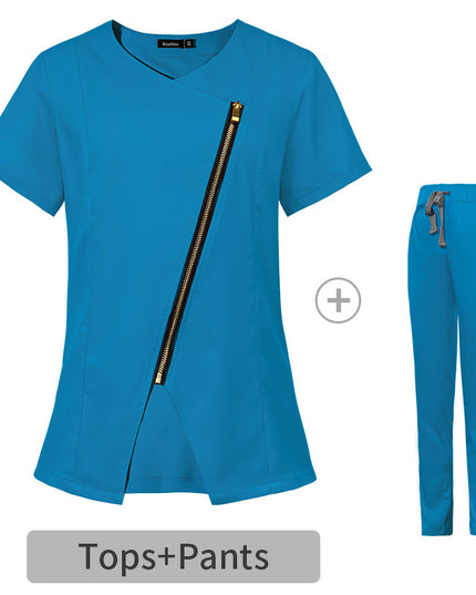Short Sleeve Elastic Nurse Suit