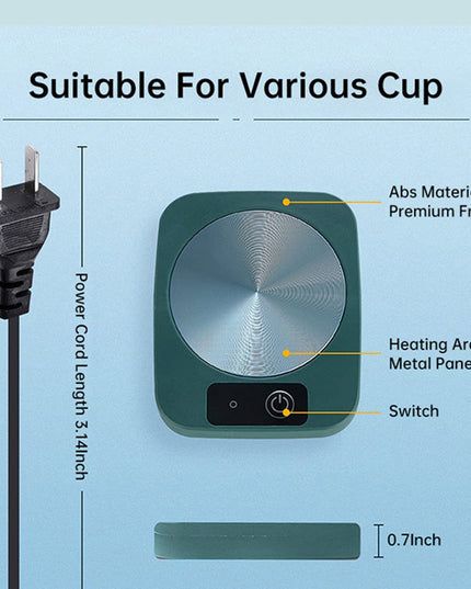 Electric Tea Water Heating Pad Constant Temperature Coffee Mug Heating Coaster Lightweight Water Pad Heater Safe For Home Office