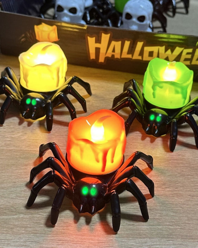 Halloween Decoration Spider Night Lights Party Supplies Decoration Props Bar, Haunted House, Horror Party Accessories