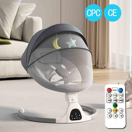 Baby Electric Smart Rocking Chair Coax Sleeping Multifunctional Cradle - Here4you617CJYD214833903CXBeige