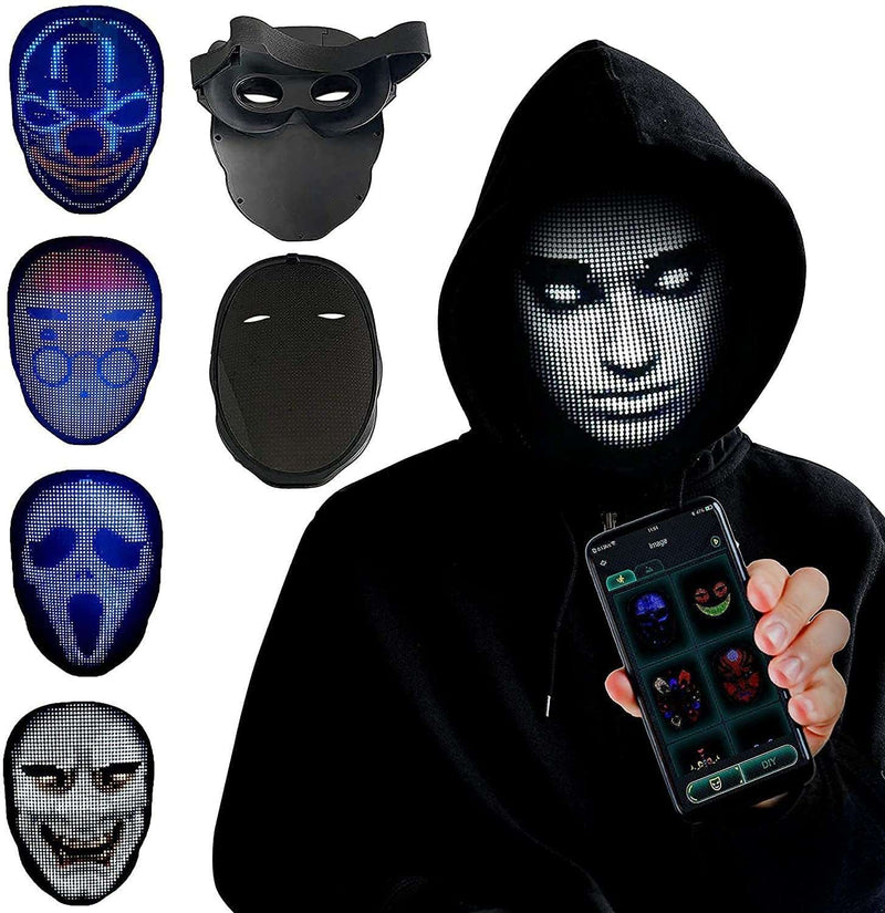 Halloween LED Luminous Face Masks - Here 4 you