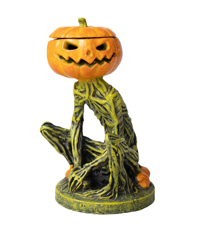 Halloween Pumpkin Candlestick Resin Decorations