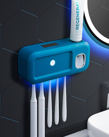 Punch-free Multifunctional Disinfection Toothbrush Holder