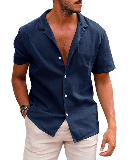 Men's Tops Casual Button Down Shirt Short Sleeve Beach Shirt Summer - Here 4 you