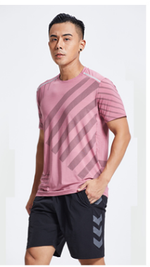 Workout Clothes Men's Short-sleeved Shirt Sports Suit Breathable T-shirt - Here 4 you