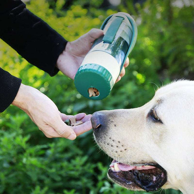2 In 1 Foldable Multifunction Pet Dog Water Bottle - Here 4 you