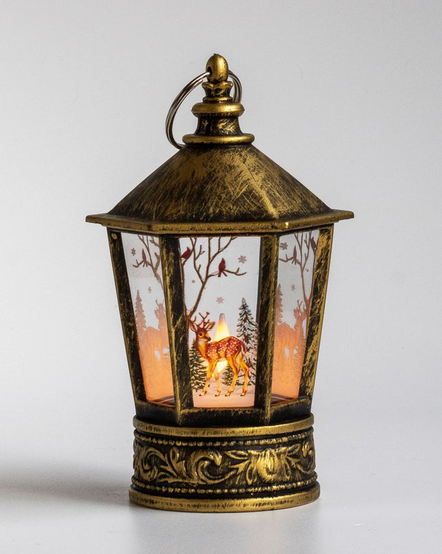 Lantern Santa Claus Snowman Light Merry Christmas Home Decor